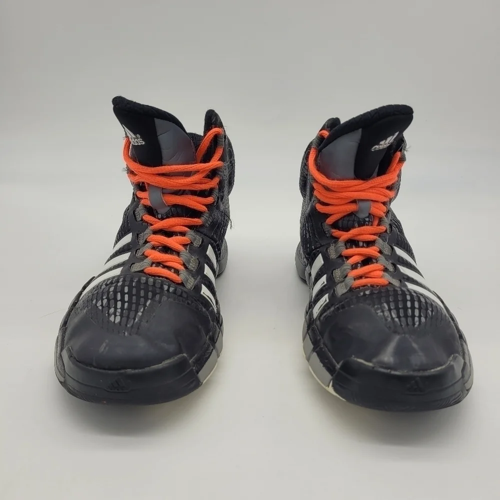 Adidas Adipure Crazy Quick Basketball Shoes Size 4.5 Youth Black Grey